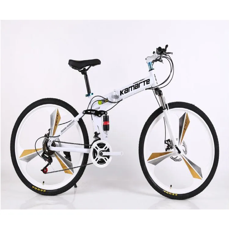 

2019 new model and design mountainbike china folding mountain bike/26inch best price Foldable mountain cycle, White / black/ red / yellow / skybl