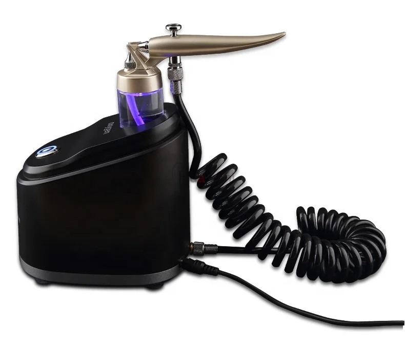 

Portable Home Use Mini Water Oxygen Skin Moisturizing Facial Spray Gun, Black