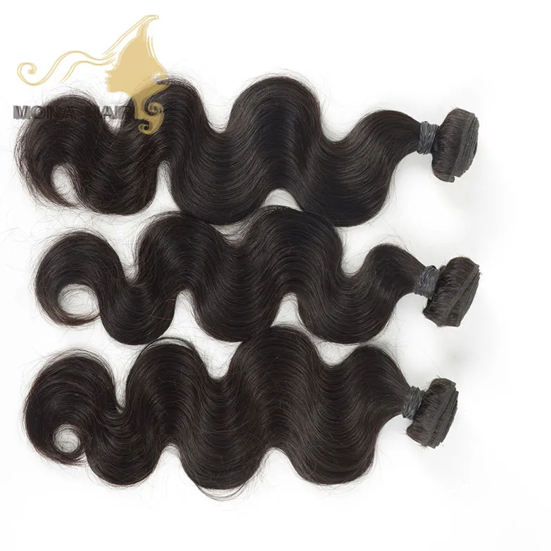 

Top Quality Cheap Brazilian Body Wave Hair Bundles wholesale brazilian hair, Nature black(100% unprocessed)