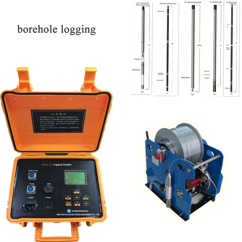 Underground Water Well Inspection Gdq2d Borehole Logging Equipment For