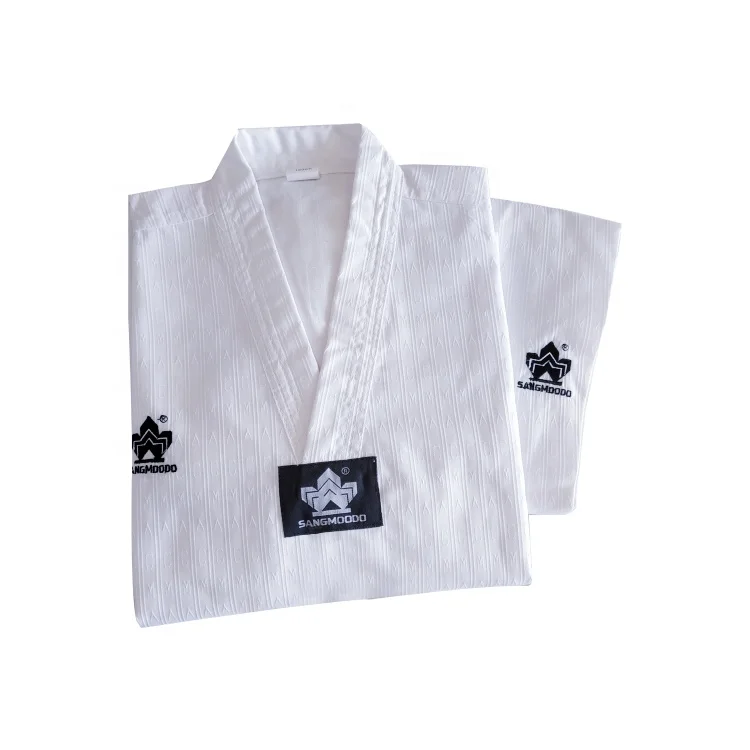 

Braided light weight kwon kid white v neck wtf wholesale dobok taekwondo uniform
