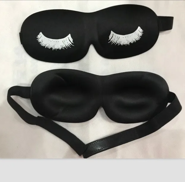 

J091new model eyelash sleep eye mask /lash protective 3d travel eye mask, Black,red,pink and pantone color