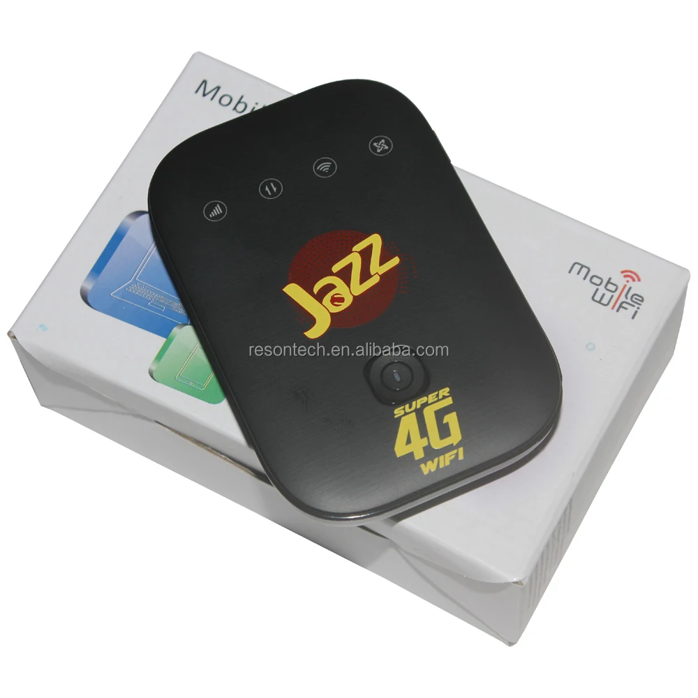 

Cat4 150Mbps Jazz MF673 4G WiFi Hotspot Router Support LTE FDD B3/B7/B20, Black