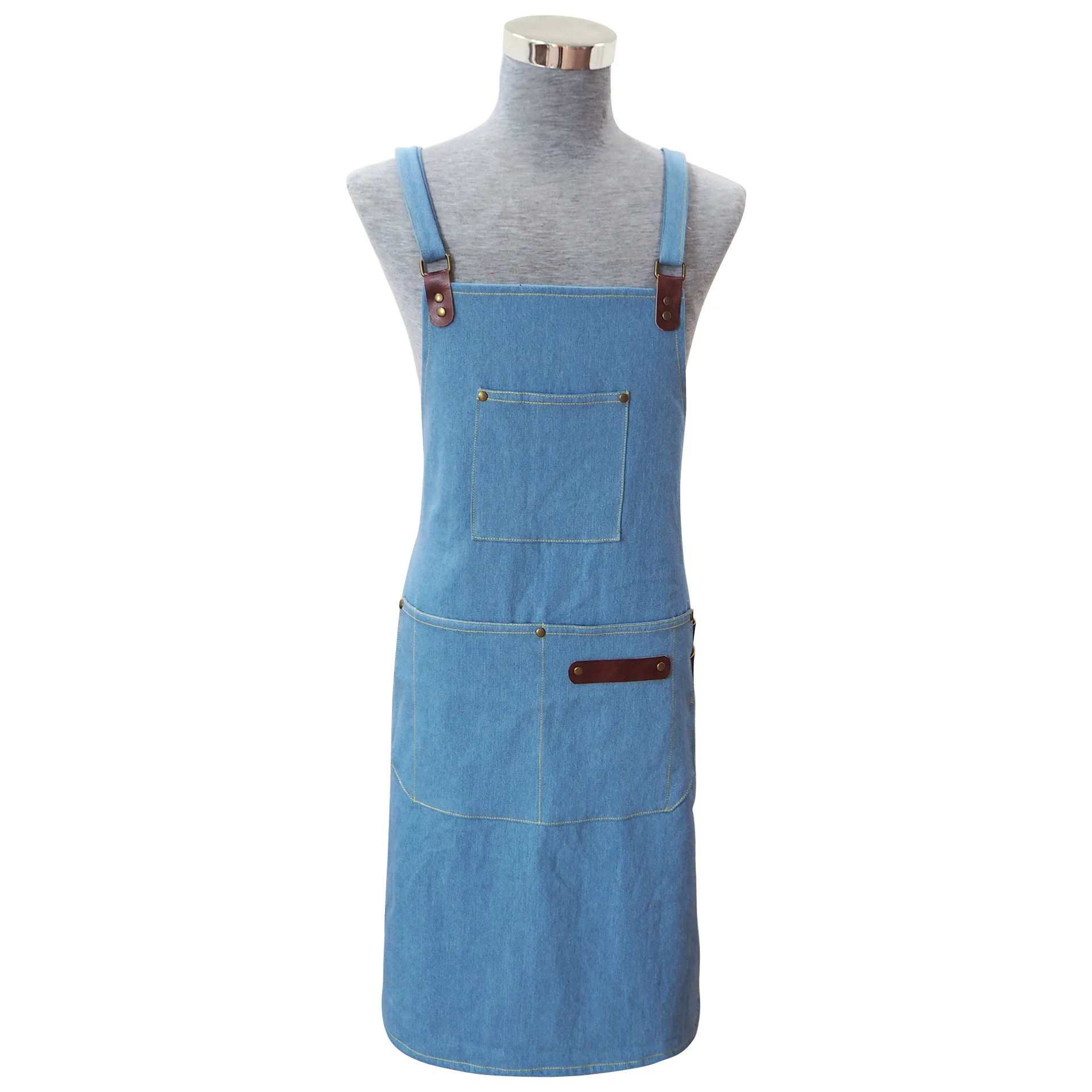 批发烘烤烧烤烹饪围裙厨师围裙成人围兜棉厨房围裙烤箱手套锅架厨房