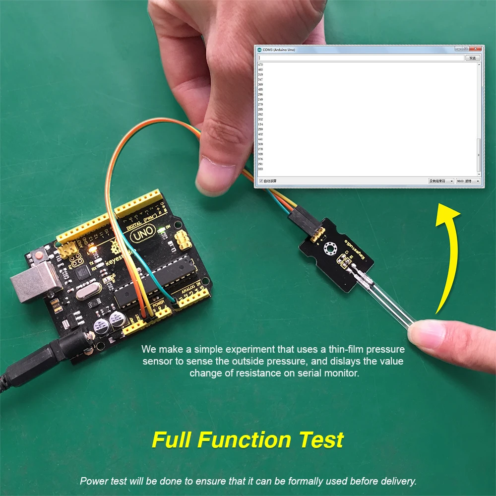 Flexible Thinfilm Pressure Sensor 0 10kg Detection Module For