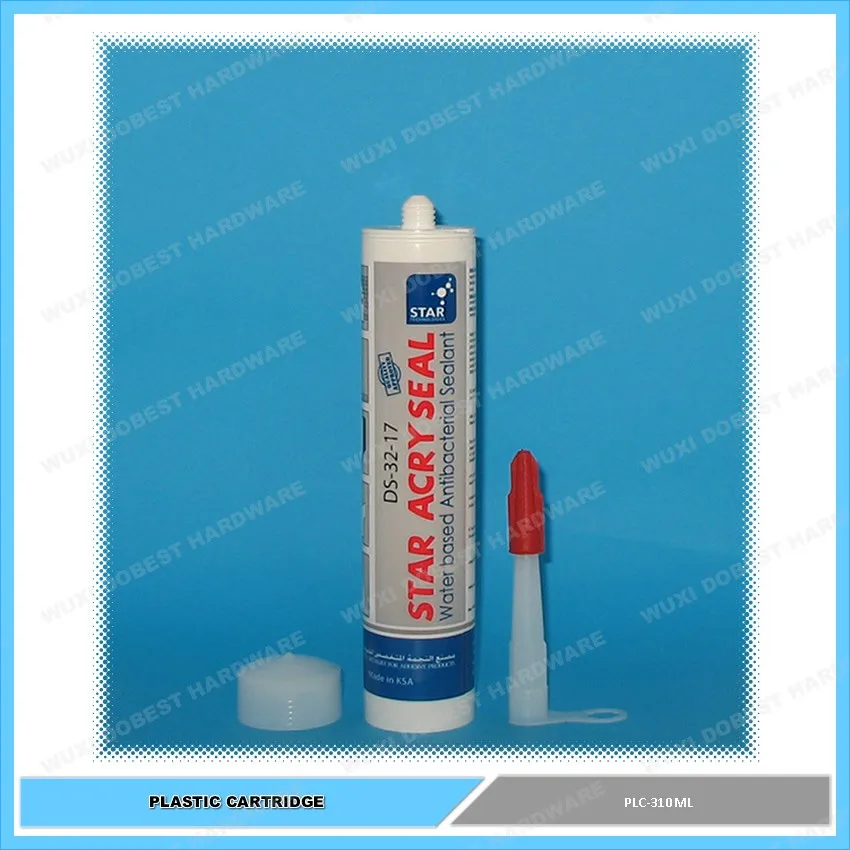 Fillable Empty Hdpe Caulking Cartridge For 300ml Sealant Silicone
