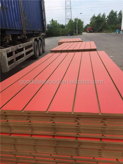 
high glossy slot melamine mdf 