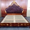 leather platform bed frame for luxury furniture bedroom set king size bed