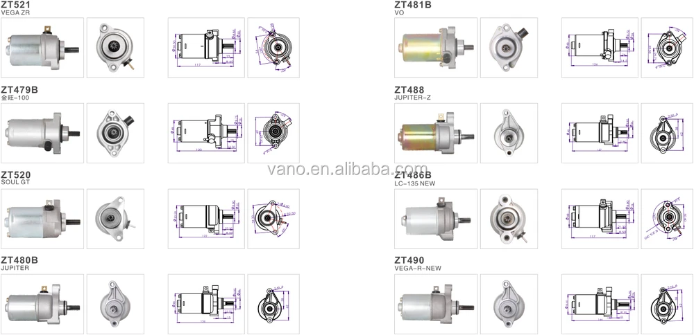 ATV Scooter Starter GY6 50 Electric Satrter Motor 139QMB