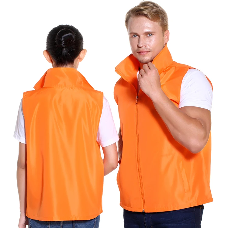

Men's Outdoor Volunteer Vest Custom Unisex Advertising Sport Volunteer Wind Vest With Logo, Sky blue;red;fluo green;rose red;blue;orange;black;yellow...