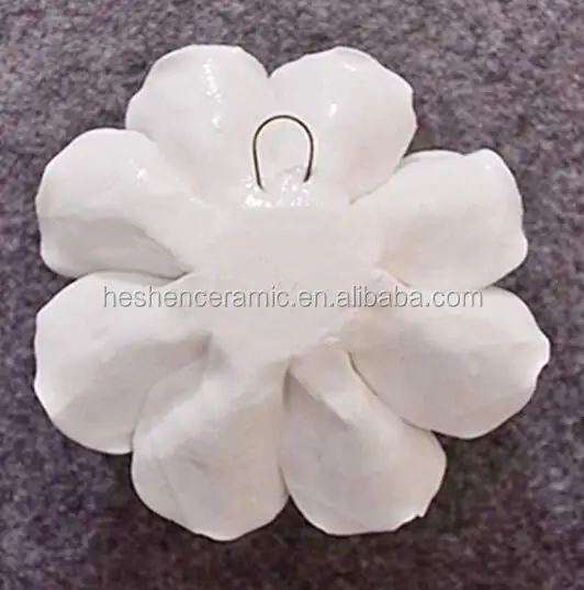 7cm 9cm 12cm Handmade Ceramic Rose Flowers with Custom Color