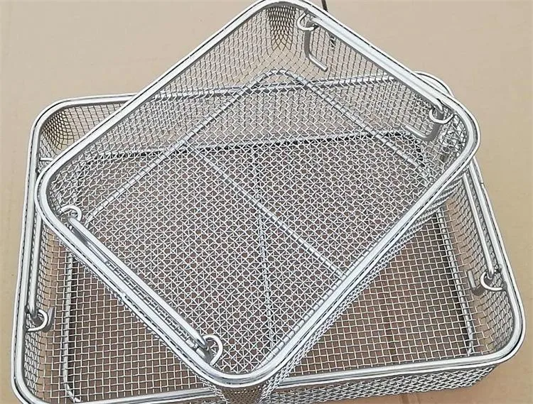 30*20cm De Acero Inoxidable De Esterilización Cesta/bandeja Para El