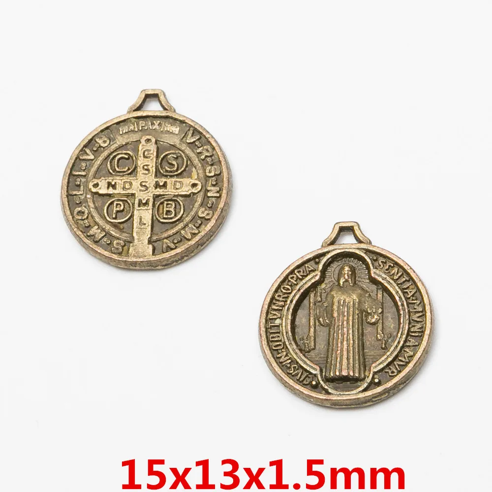 Catholic Religious Saint Medals Diy Charms Cross Pendant Buy Catholic