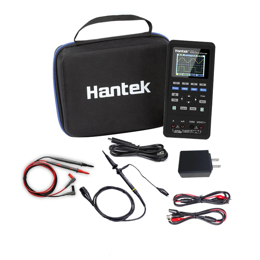 

Hantek 2D72 3in1 Digital Oscilloscope Waveform Generator Multimeter Portable USB 2 Channels 40mhz 70mhz LCD Display Test Meter