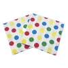 Food-grade Colorful Dot Print Paper Napkin Tissue Dinner Servilleta For Birthday Cocktail Party Decoration 33*33cm Or Customized