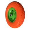 Steel or plastic rim solid pu foam rubber wheels 4.80/4.00-8