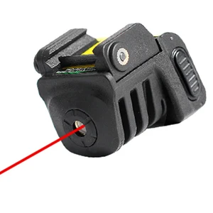 Laserspeed self defense mini rail mounted pistol red aiming rechargeable laser sight