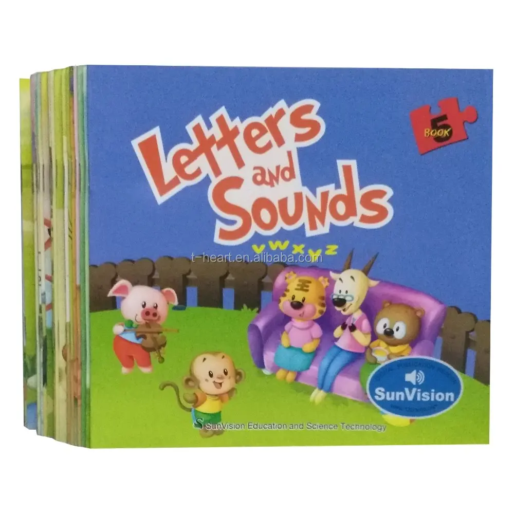 

Alphabet english audio books with talking pen for baby