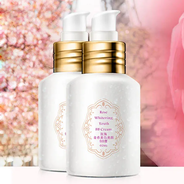 
Free Shipping Rose Rejuvenating & Beautifying BB Cream 60ml Best Concealer Makeup Skin Care Cosmetics 