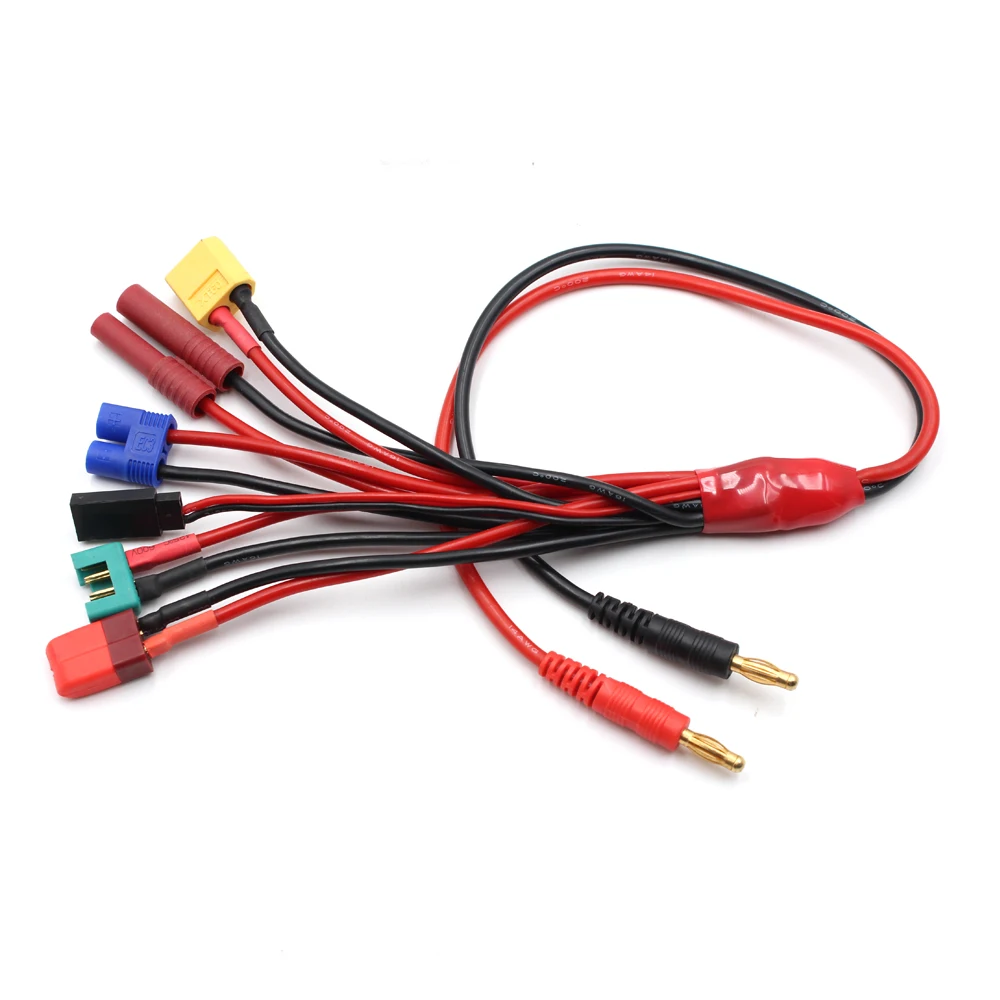 19 in1 RC Lipo Battery Charger Adapter Convert Cable 4mm Banana Plug to Traxxa