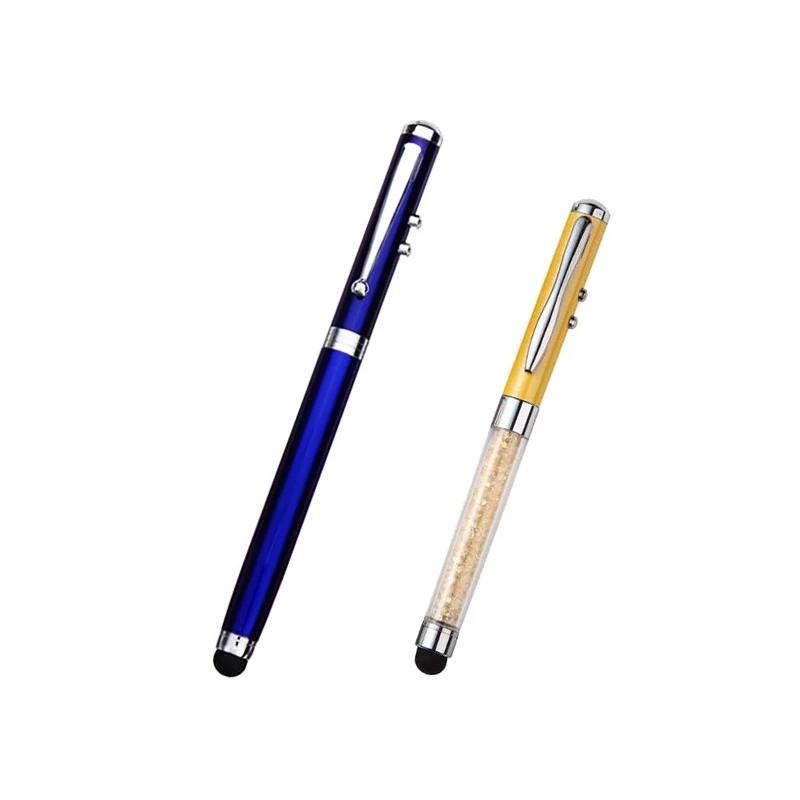 4 In 1 Multi Function Pointer Pen With Led Torch Light Point Screen Touch Ball Pen Pointer Buy