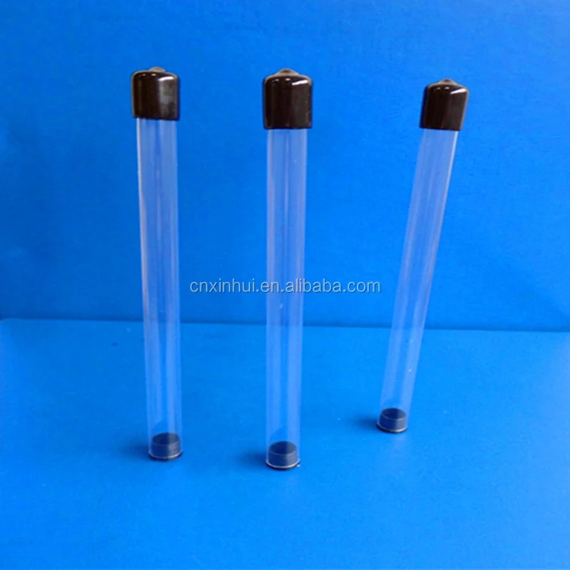 Clear Plastic Packing Tube Pp / Pvc / Pc / Acrylic Seethrough Plastic