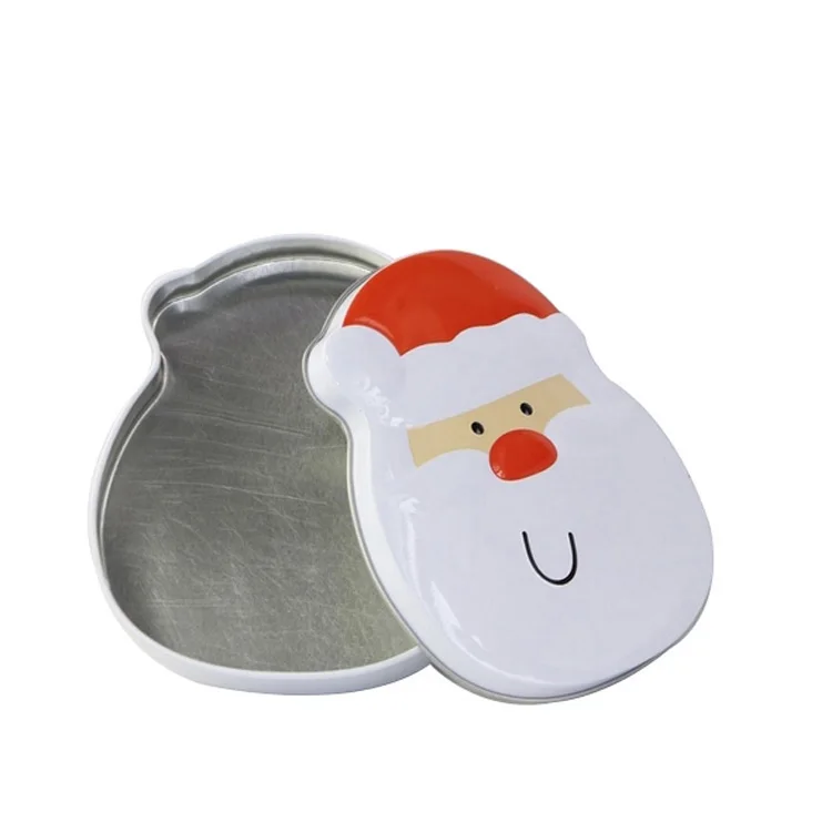 Bodenda food grade Santa Claus metal tin food boxes Christmas gifts tin can