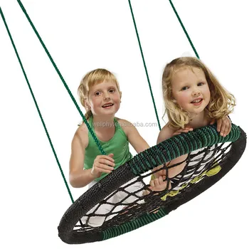 Children S Round Web Tree Net Swing Playground Platform Indoor Outdoor Height Adjustable Buy Web Swing Tree Swing Net Swing Product On Alibaba Com