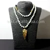 Elegant Long beaded necklace, Hand-knotted matte amazonite beads necklace WT-N204