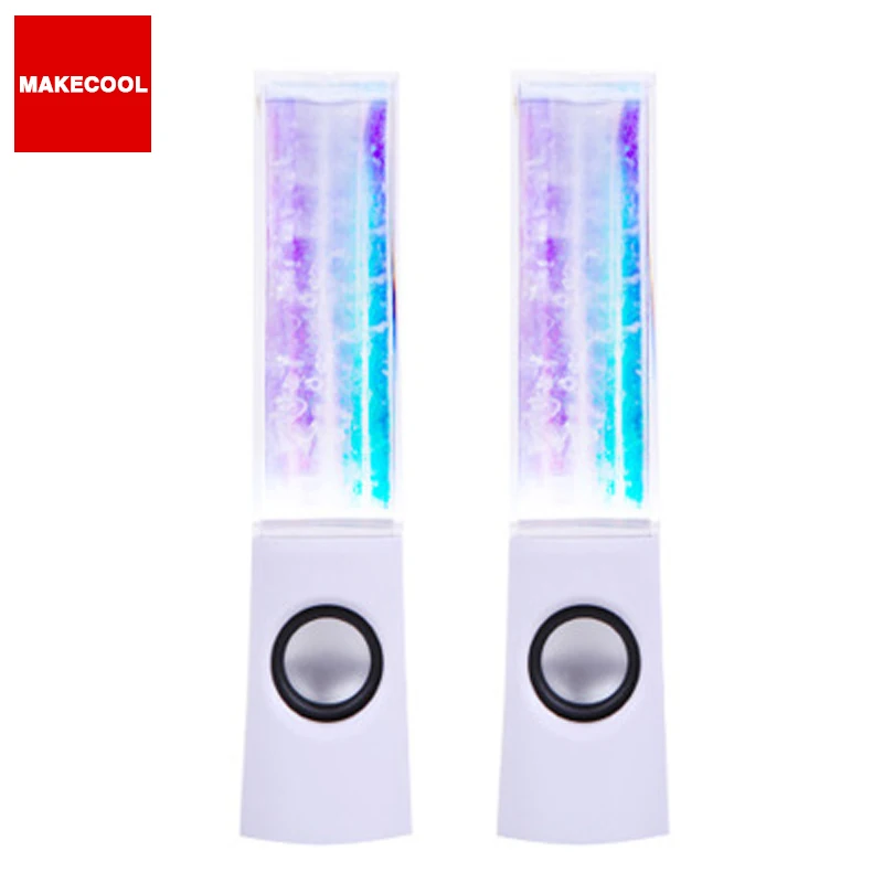 Creative water dance music fountain Wire control speaker Colorful lights spray