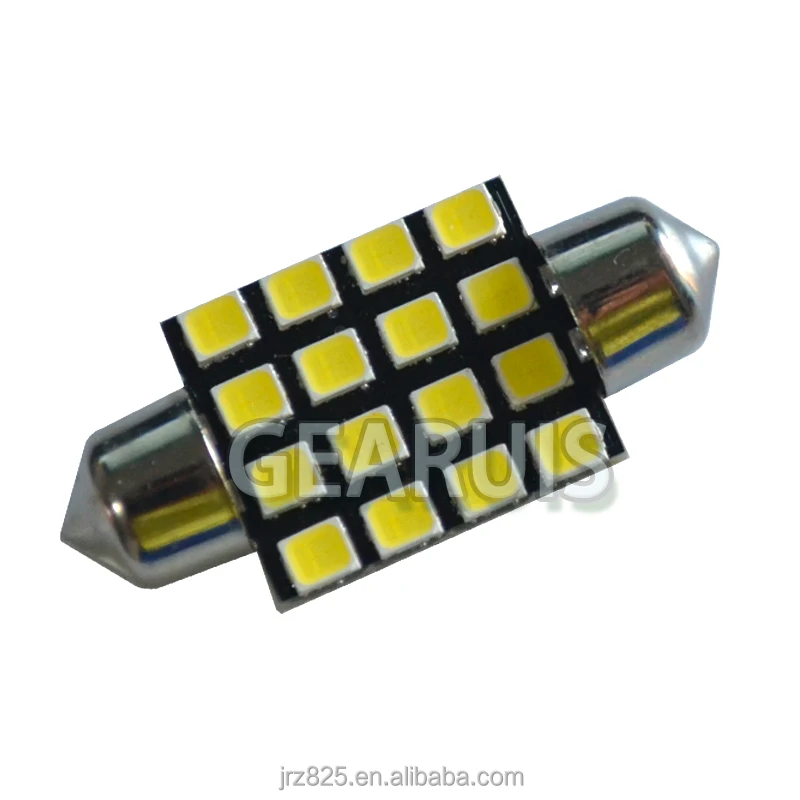 

C5W Festoon Canbus 16 SMD 2835 LED 120MA No error  16SMD 16LED Dome lights reading lamp white 12V