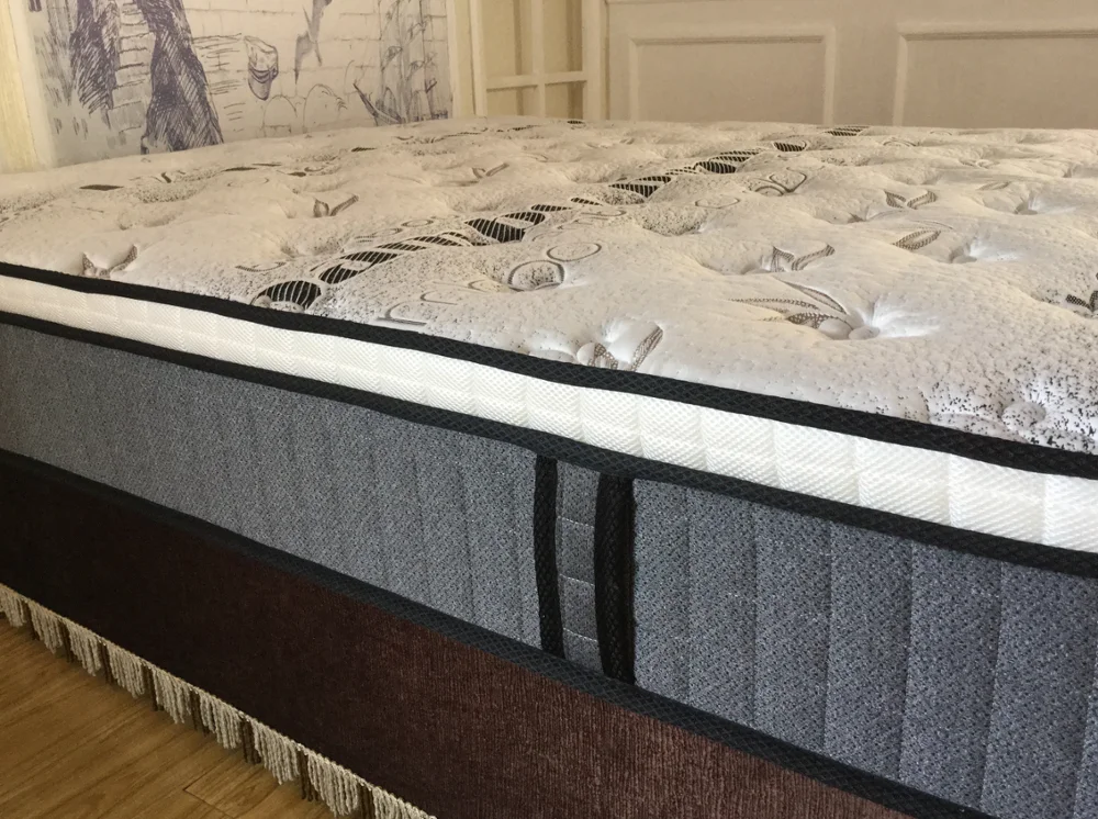 King Queen Size Colchon Euro Pillow Top 12 Inch Foam Encasement Roll