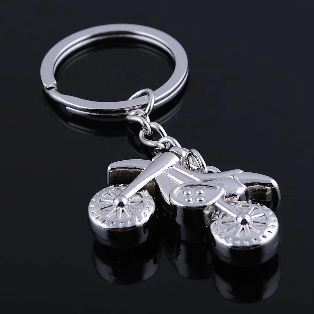 Custom Zinc Alloy Keychain Key Ring Motorbike Bike Shaped Keychain