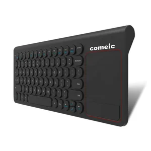 Wireless Keyboard Round Keys Touchpad
