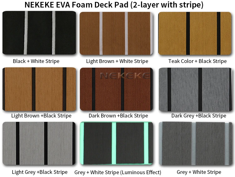 Marine Boat Flooring EVA Foam deck pad sheet Synthetic Teak