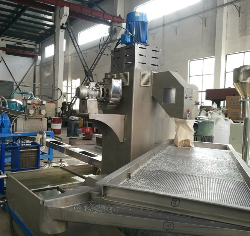 pet bottle waste recycling plastic granules making machine price