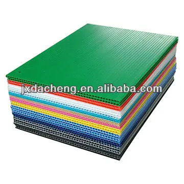 durable twin-wall colorful non-toxic smooth corrugated pp plastic honeycomb/pp corrugated plastic board/sheet