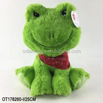 fluffy frog plush