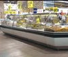 Dingfeng customized supermarket or shop glass door air cooler white deli showcase food display cabinet