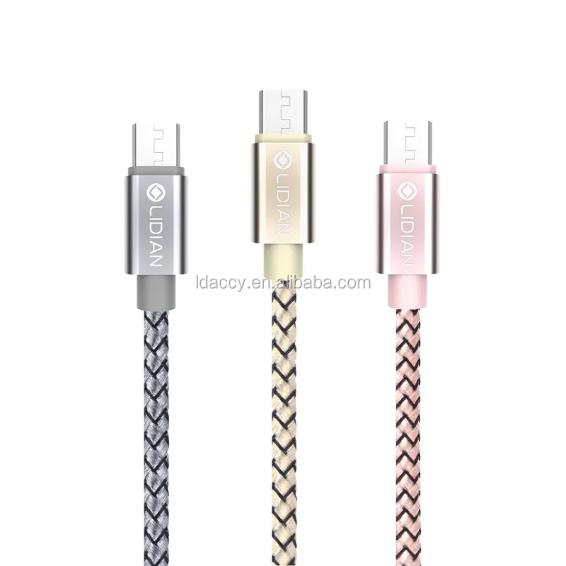 

Fast Speed Phone Magnetic Charging Data Cable Micro USB Cable for Android 1m, Rose gold grey