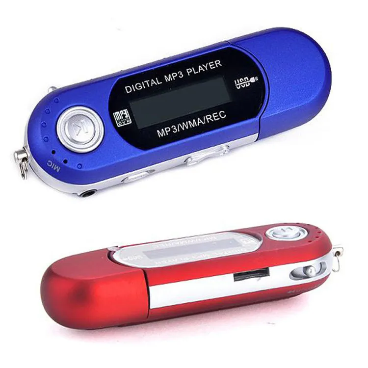 Portable USB MP3 Player Digital LCD Screen Support 32GB TF Card & FM Radio