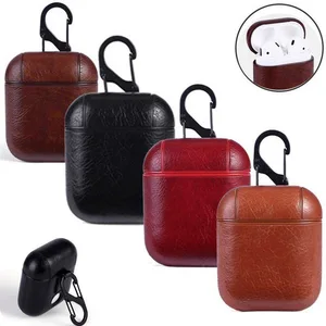 Genuine Leather Headset Case Apple AirPods Charging