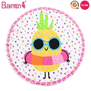 Safe material Cartoon 100% Cotton Hooded Baby Towel