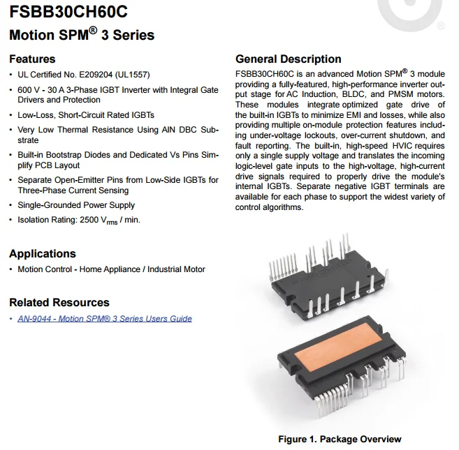 Мощность микросхем. Fsbb30ch60. FSBB Datasheet.