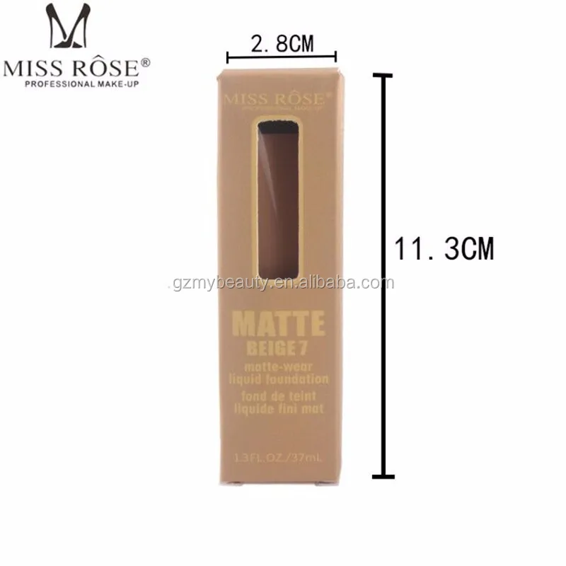 Miss Rose High Quality Matte Wear Liquid Foundation Base Makeup 10 Colors  Face Cream Base Foundation - Buy Matte Foundation,10 Colors Foundation,Face  Cream Product on Alibaba.com