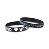 New Products Personalized Epoxy Glow In The Dark Cuff Plastic Bracelet Beach