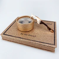 

2019 Private label Custom Eyelash Packaging ,100% Real mink fur 3D lashes package magnetic box