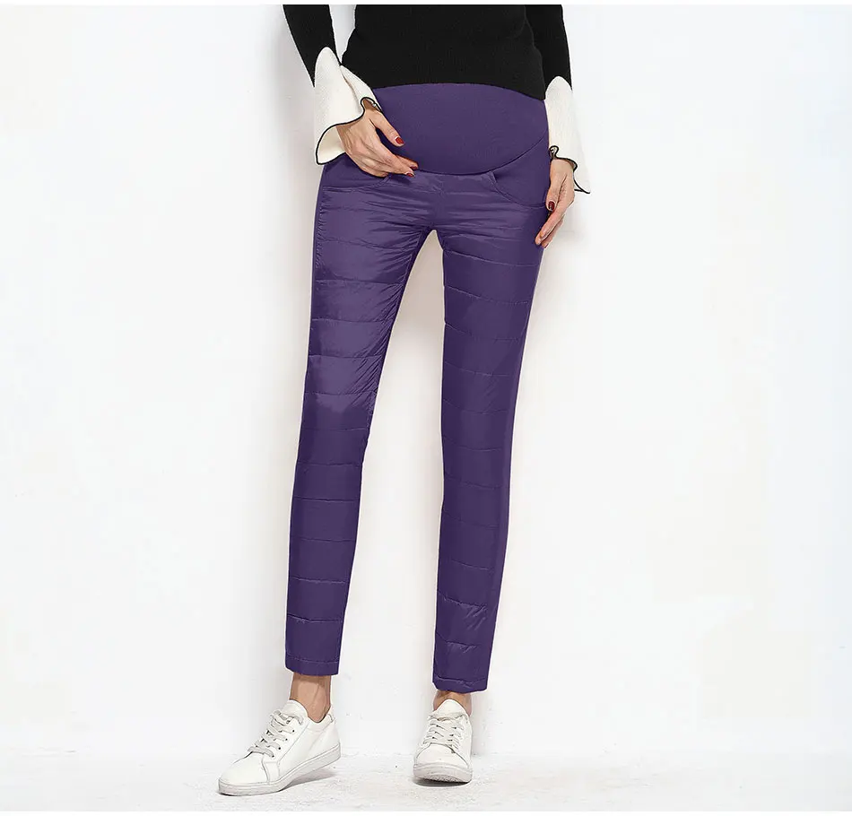 

Warm Down Pants Women warm pants, High Waist Trousers Thickening Velvet Causa Pantalones leggings for women