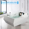 Luxury 5 Star Rectangle Free Standing Bathtub With Built-in LCD TV For Double People