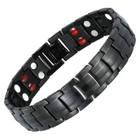 

Fast Delivery titanium Black Magnetic Energy Balance Bracelet Fashion For Men